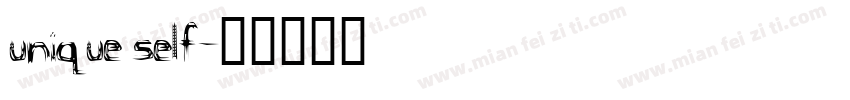 unique self字体转换